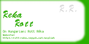 reka rott business card